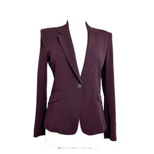 Theyskens Theory eggplant gabardine jacket SZ 6